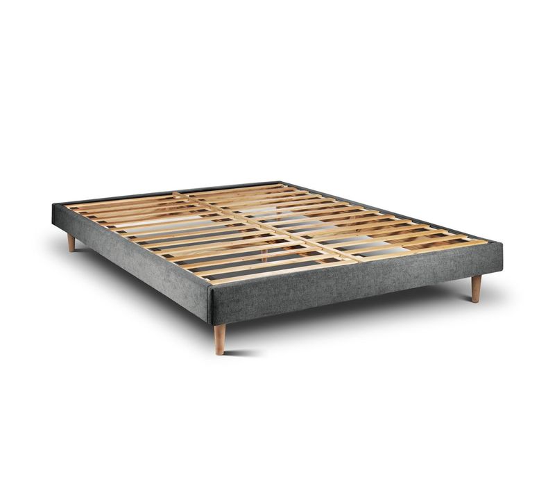 Sommier Kit Tissu Gris Anthracite 180x200 H29cm