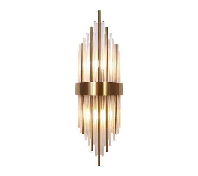 Applique Luxueuse En Verre Et Métal Look Art Déco - Dania