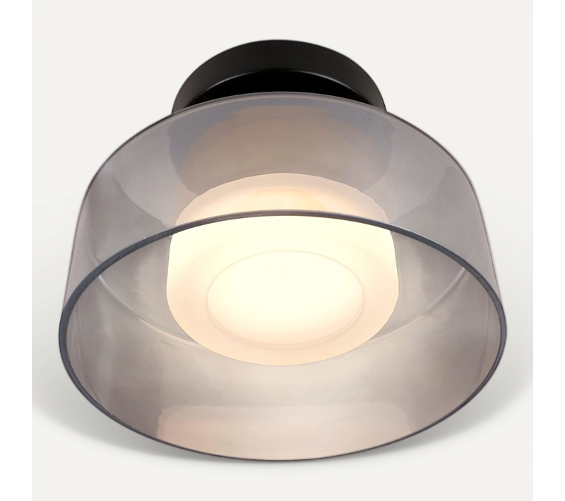 éclairage Mural Ou Plafond En Métal Et Verre 20 Cm - Valdo