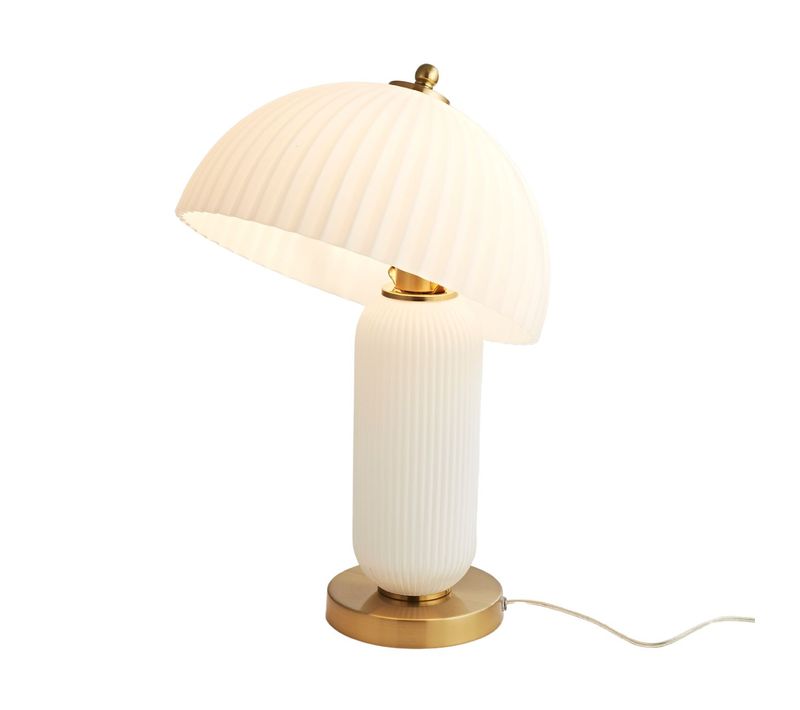 Lampe à Poser Vintage Avec Coupole En Verre Orientable - Adaline