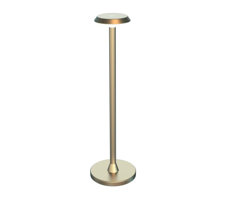 Lampe À Poser Tactile Dorée LED Dimmable Design Minimaliste Ip44 - Rico