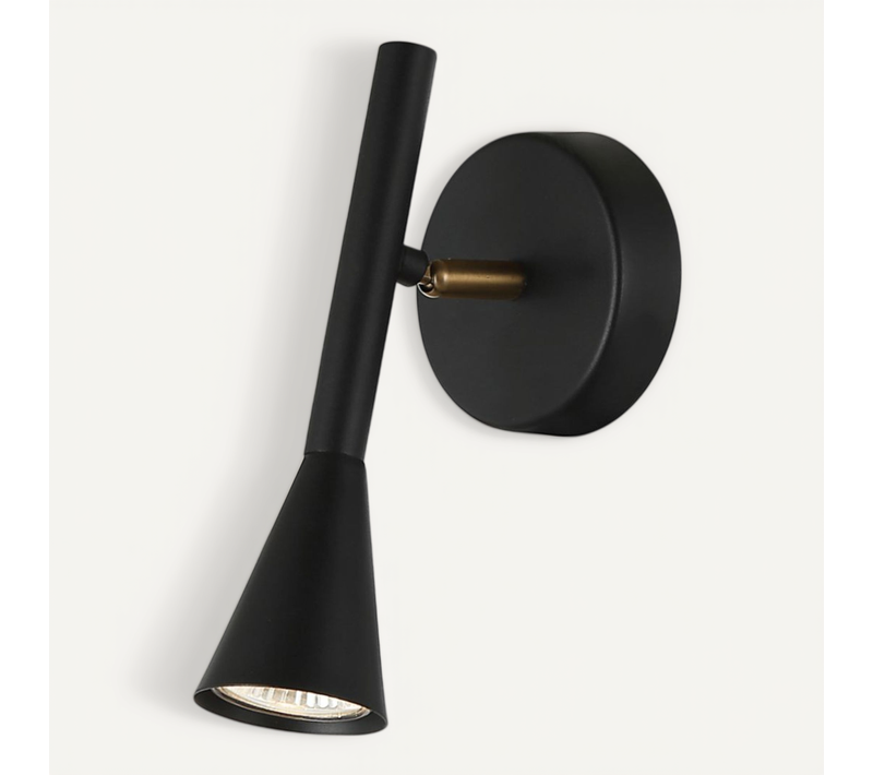 Applique Liseuse Noire Orientable Au Design Moderne - Holen