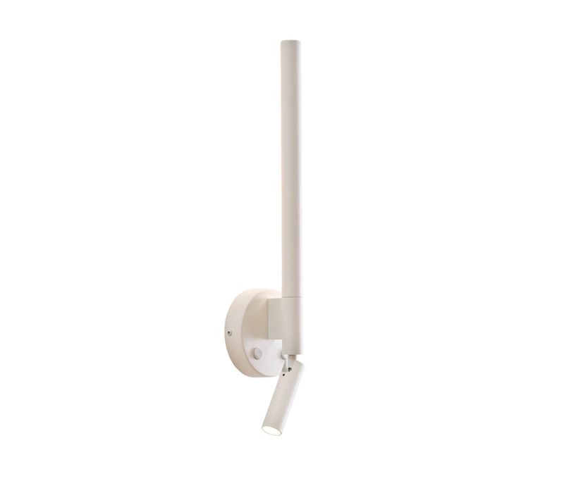 Applique Murale Blanche Avec Liseuse LED Orientable  - Noxea