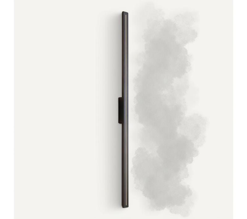 Applique Noire Long Rectangle LED Indirect 150 Cm Ip54 - Noméris