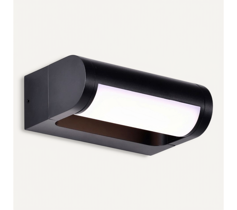 Petite Applique LED Rectangulaire Noire Ip65 Pour Extérieur Ip65 - Ilona