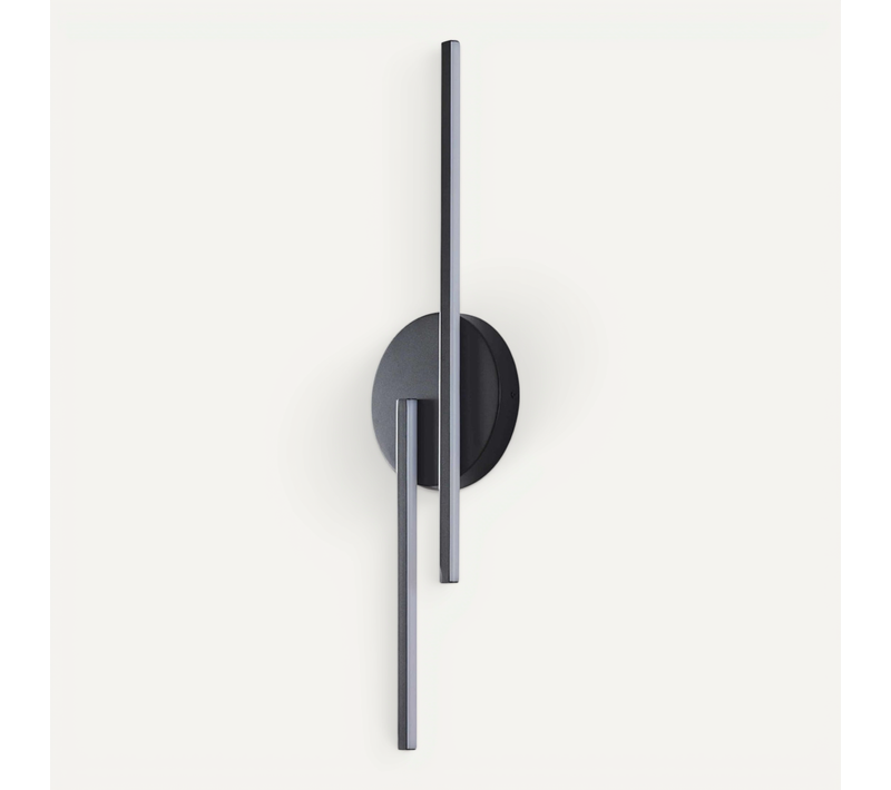 Applique Noire LED Aux Lignes épurées 80 Cm - Pia