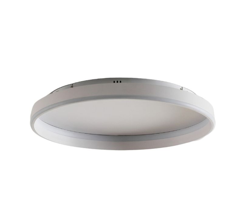 Plafonnier épuré LED Dimmable Rond Blanc De 60 Cm - Soléane