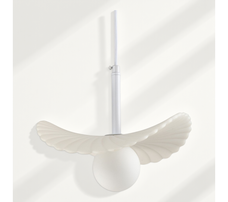 Suspension Blanche Design Forme De Nuage En Verre Et Résine - Melissa