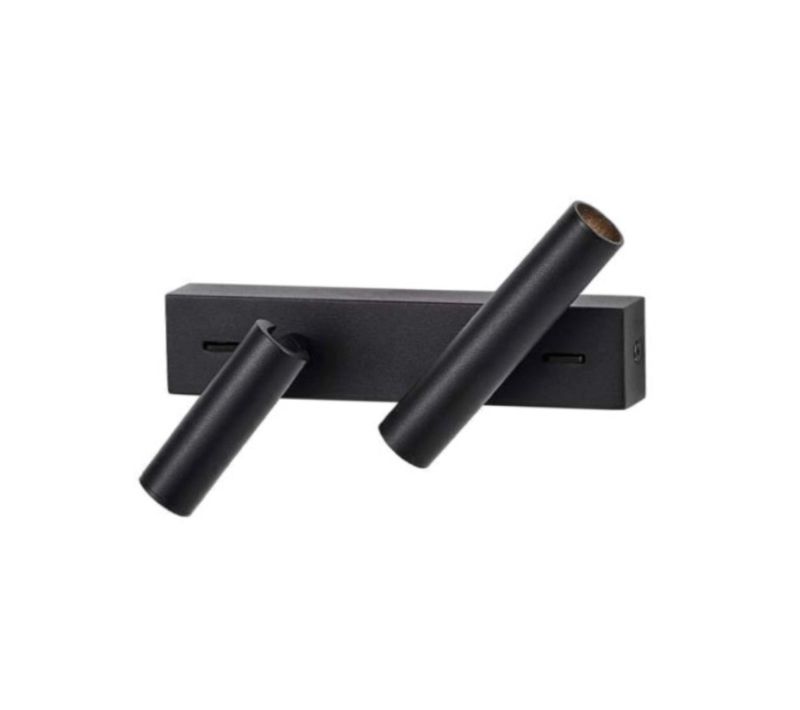 Applique Noire Géométrique Double Liseuse Orientable - Elenka