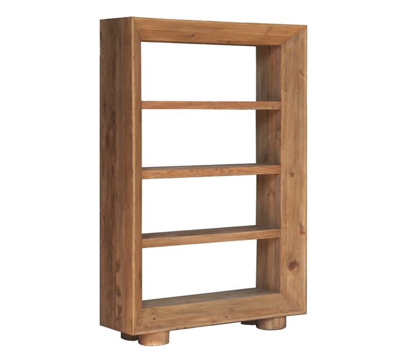 étagère / Bibliothèque H.183 Cm En Bois De Pin Recyclé Massif - Chalet
