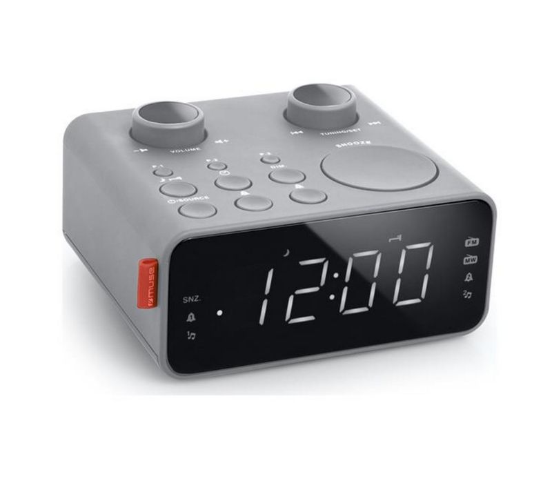Radio-réveil Double Alarme Gris M17lg