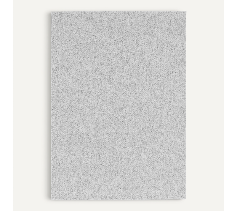 Tapis Lavable Effet Bouclé Tufté Gris 120x170