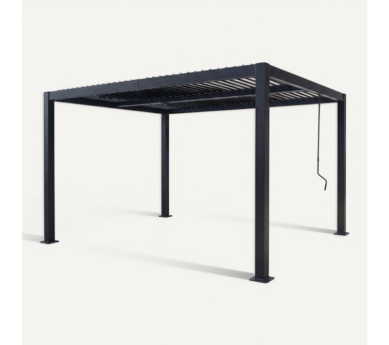 Corfu - Pergola Bioclimatique 4x3m Structure Aluminium Lames Orientables