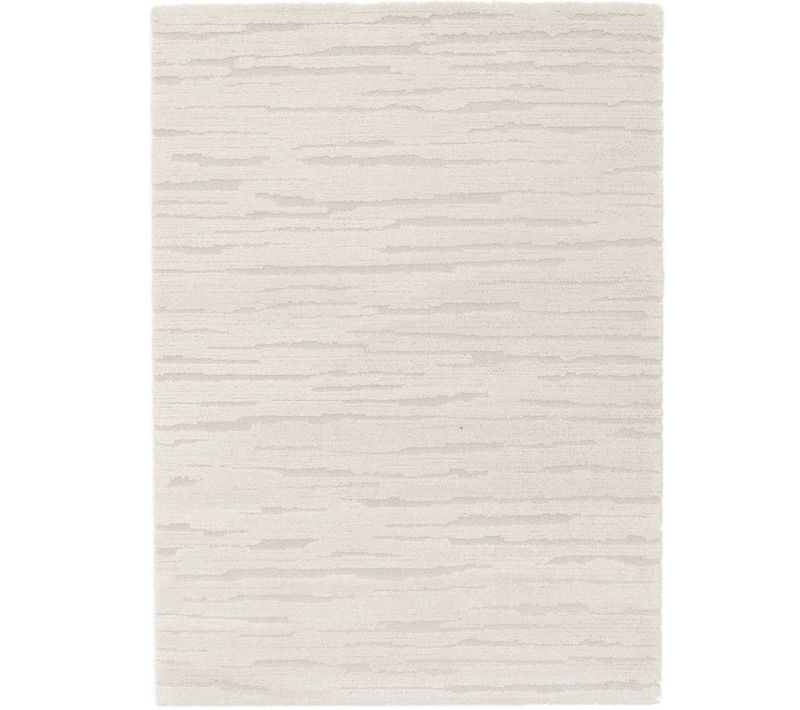 Tapis Doux À Relief Moderne Crème 160x230