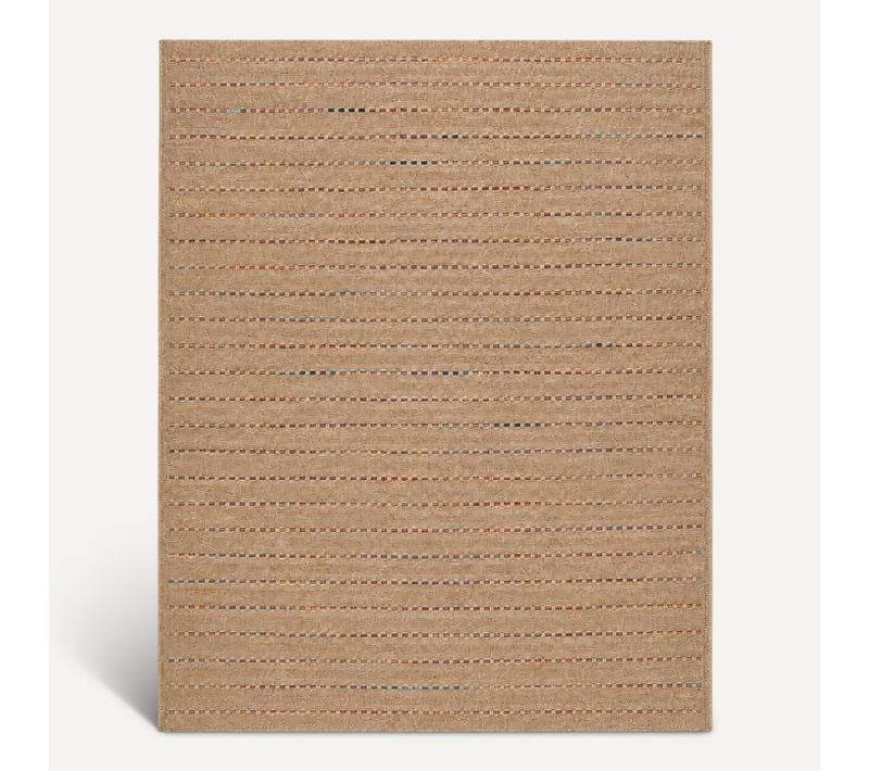 Tapis Extérieur Intérieur Aspect Jute Beige Multicolore 160x230