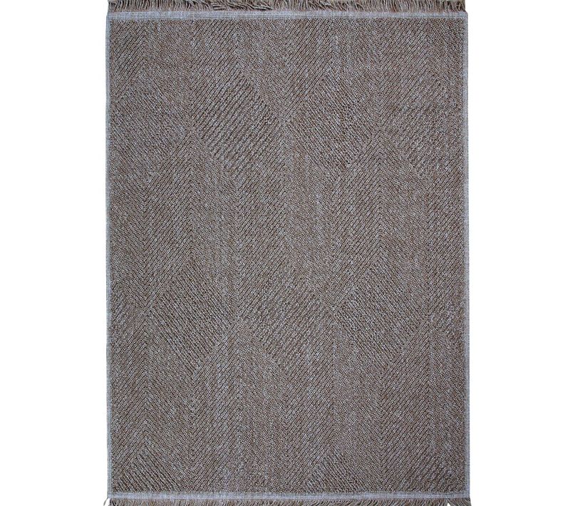 Tapis Salon Aspect Jute  Losanges Beige 190x290