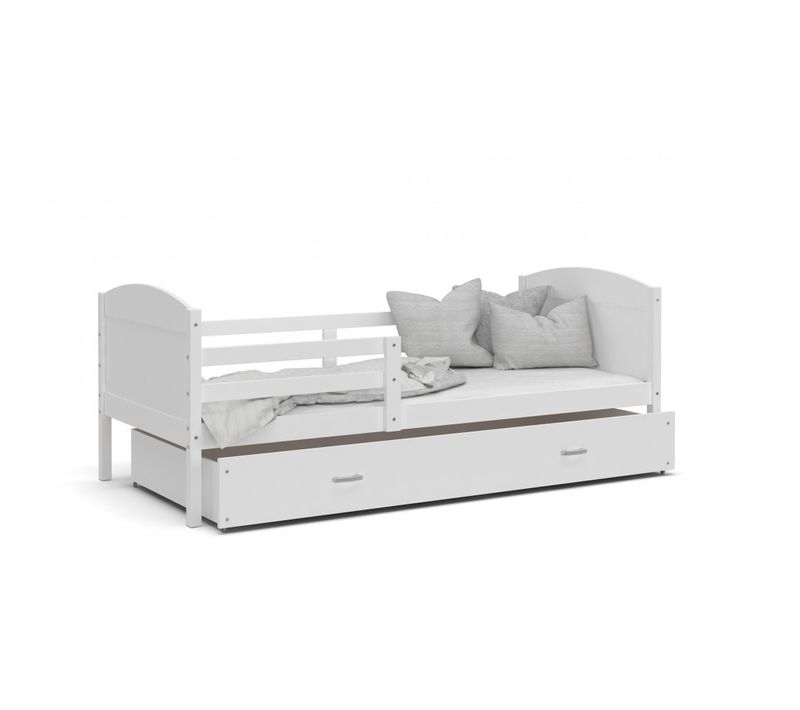 Lit Enfant Matys 90x190 Tiroir Blanc - Blanc