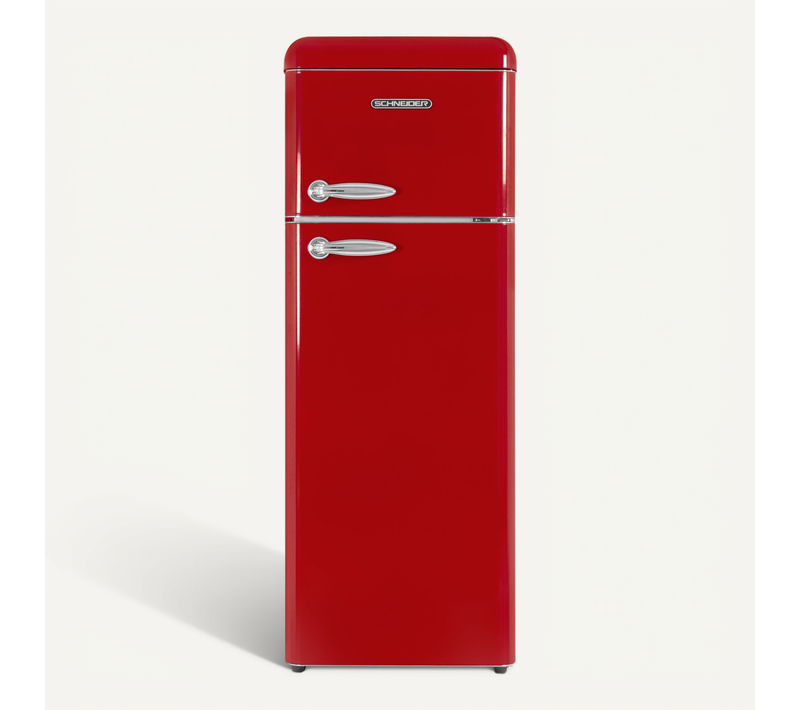 Réfrigérateur Double Porte 211l Vintage Rouge - Scdd211v-re