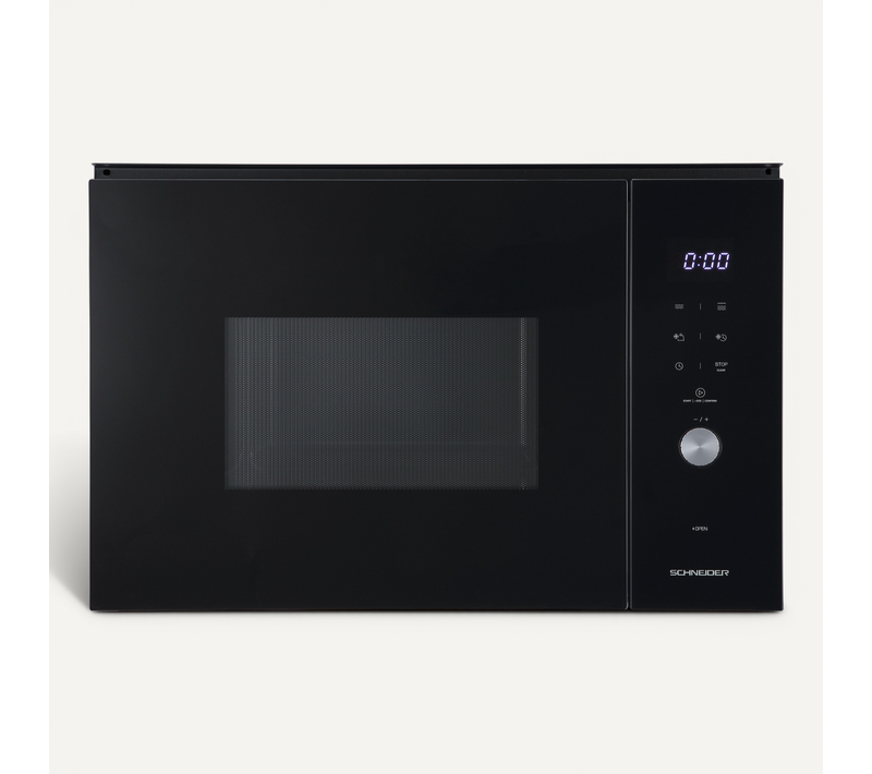 Four Micro-ondes Gril 38 Cm Encastrable 25l Noir - Scmw2538gb