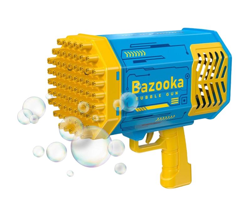 Pistolet à Bulles LED 69 Sorties Bazooka Lumineux Pour Enfants – Machine à Bulles Pour Jeux Extérieu