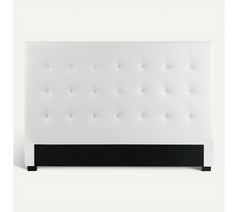 Tête De Lit Capitonnée Premium 180cm Blanc