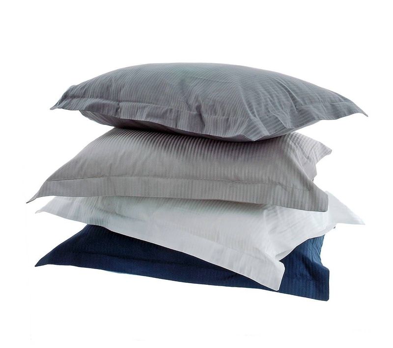 Taies D'oreiller Satin De Coton Versatin - Blanc - 50x70_lot2