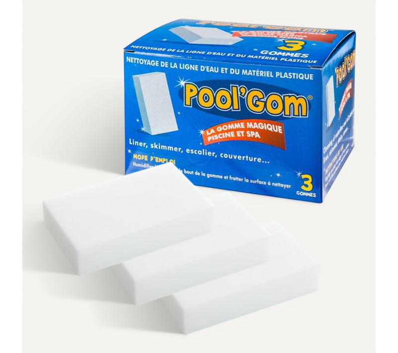 Lot De 3 éponges Magiques Pour Ligne D'eau Pool Gom X3