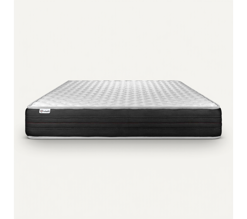 Matelas Mousse Polyuréthane à Mémoire De Forme 140x190 Vitalmemo One - Ep: 24cm - Confort Ferme