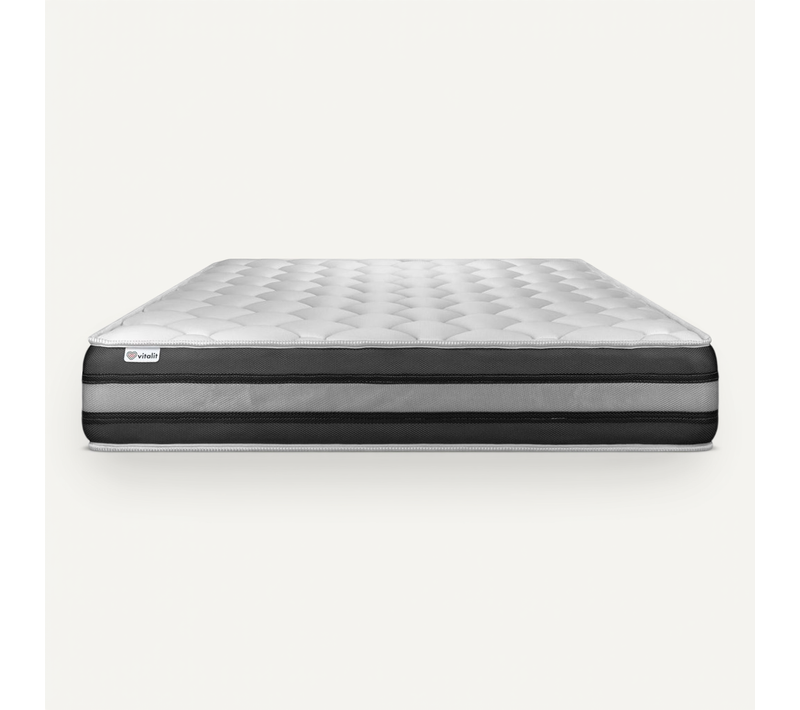 Matelas Ressorts Ensachés Et Mémoire De Forme 180x200 Vitalspring Zen - Ep: 26cm - Confort Ferme