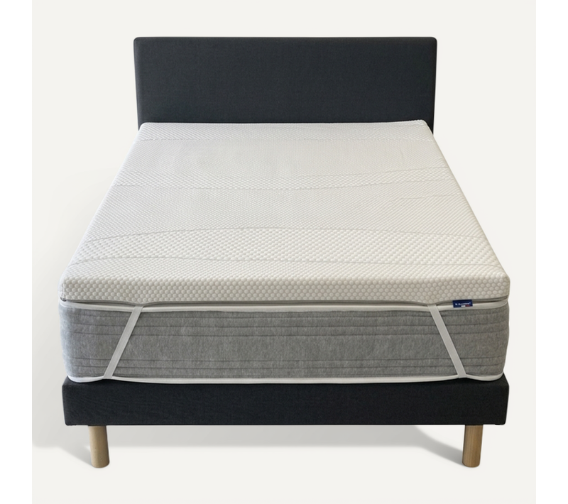 Surmatelas Mémoire De Forme 160x200 Cm - 7 cm d'épaisseur - Qualité Hôtellerie - Morphologique