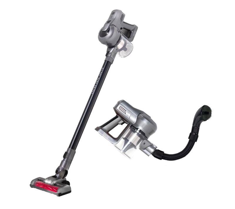 Aspirateur Balai  2 en 1  Rechargeable Animaux Silent Noir Aluminium 160w - 22.2v - Bat-h20bpet