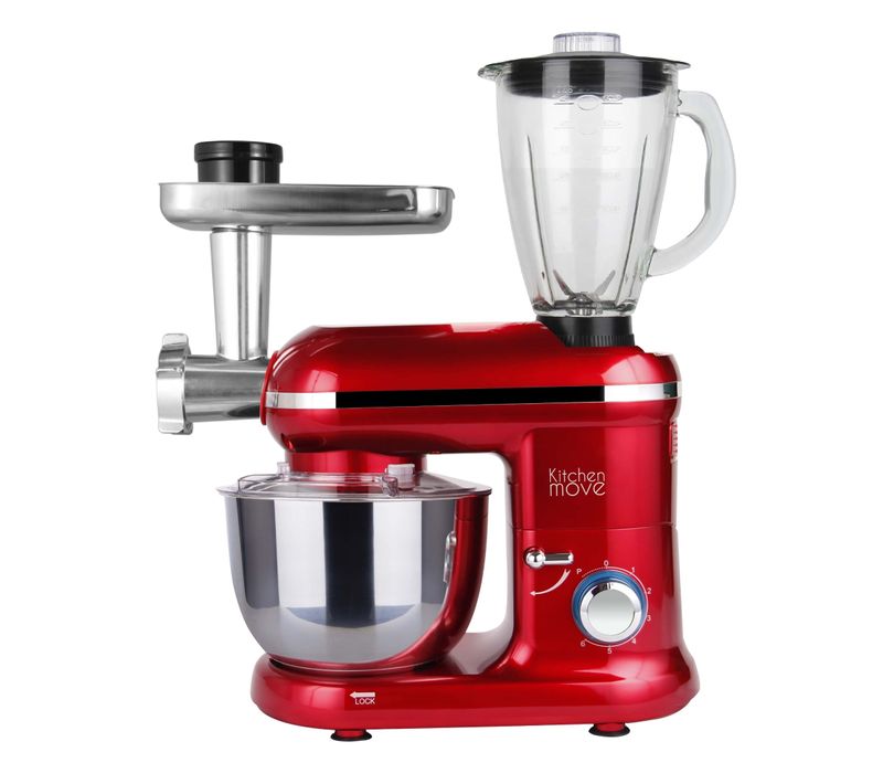 Robot Patissier Hachoir Blender Dallas Pro Rouge Acier 5.5l