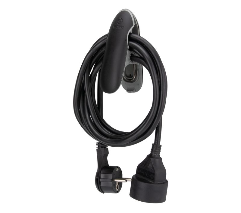 Rallonge 3m Noire Avec Pince - Watt And Co