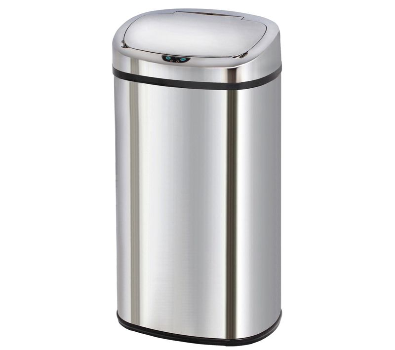 Poubelle Automatique Inox Majestic Argent 68l