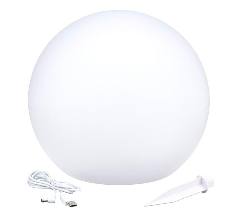 Boule Lumineuse Solaire Solsty Blanc Polyéthylène ∅30cm