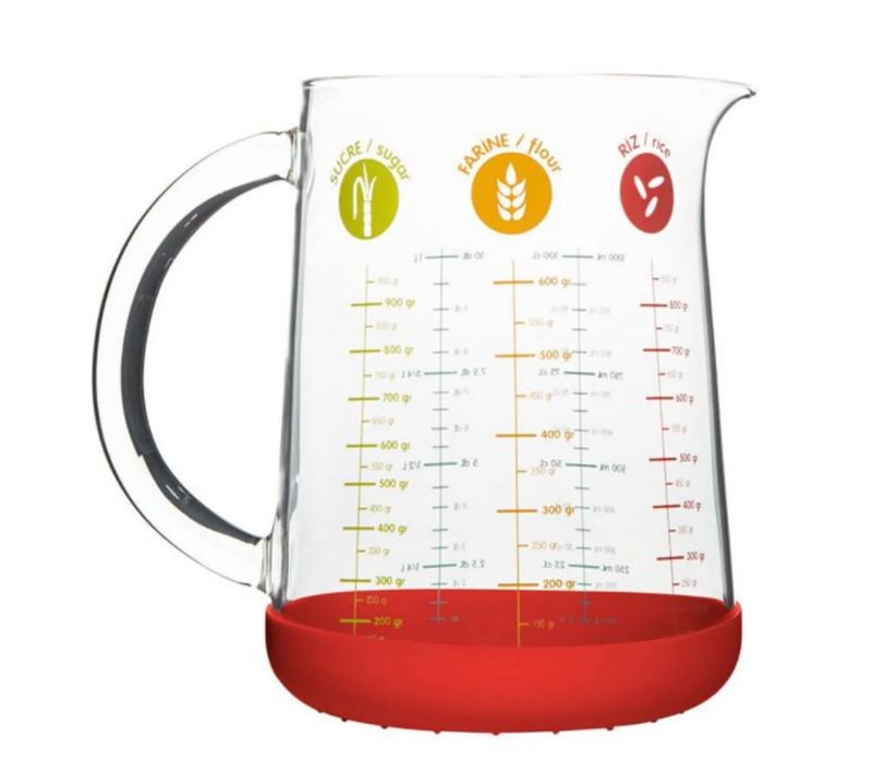 Pichet Doseur En Verre Et Silicone 1l - Pkm-1000r