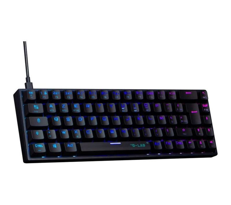 Clavier Mécanique Gaming 65% Azerty – Outemu Red, Rgb Personnalisable, Filaire