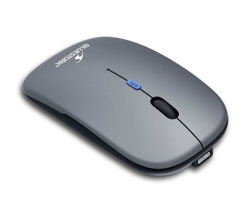 Souris - Sans Fil - M-wl-off105 - Silencieuse - Bluetooth Ou Dongle 2,4 Ghz - Gris/noir