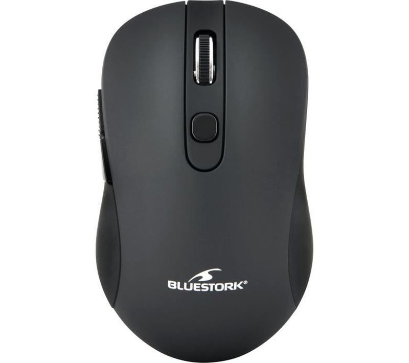 Souris Sans Fil Ergonomique 6 Boutons 1600 Dpi, Noire
