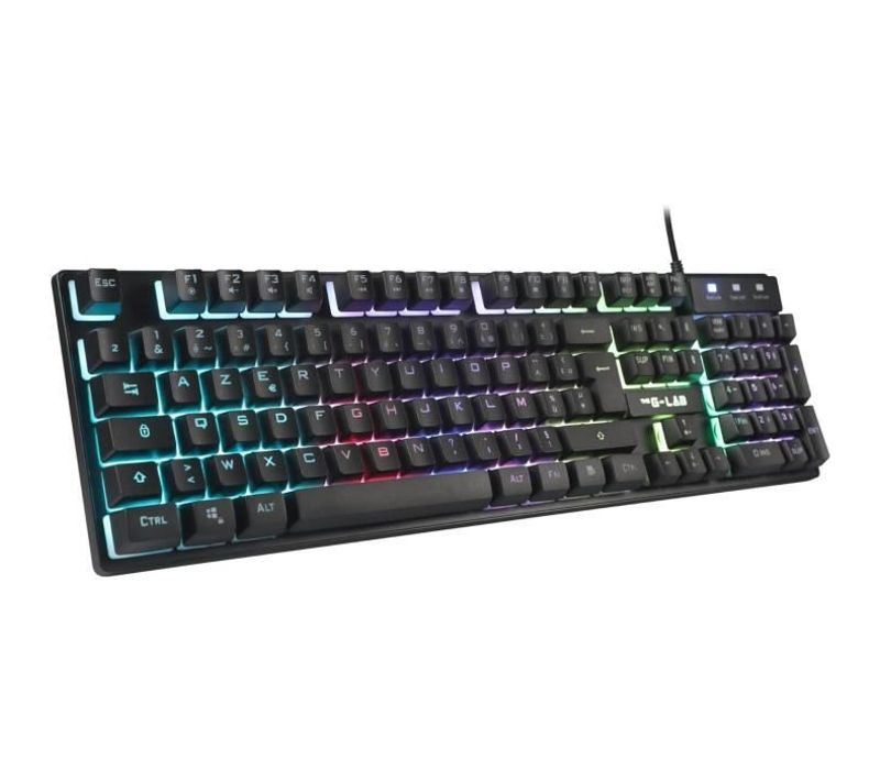 Clavier Gaming - Membrane Rgb - Keyz-caesium/fr - Fr Layout - 19 Touches Anti Ghosting