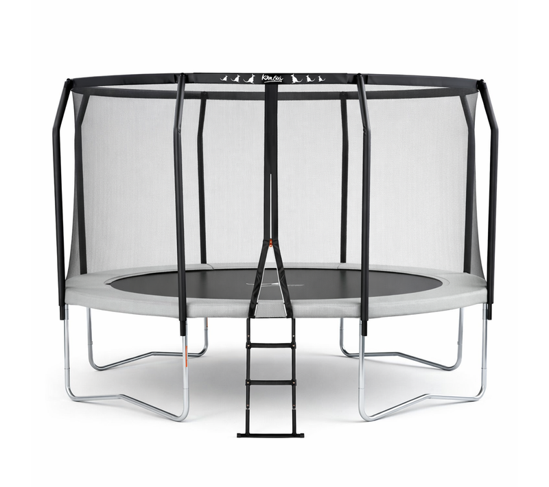 Trampoline De Jardin Rond Ø366cm Avec Filet De Sécurité + Échelle - Fabrication Européenne