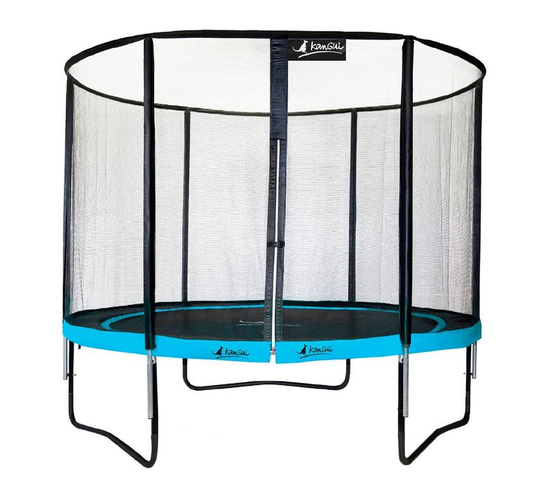 Trampoline De Jardin D.300cm + Filet De Sécurité - Punchi 300 Bleu