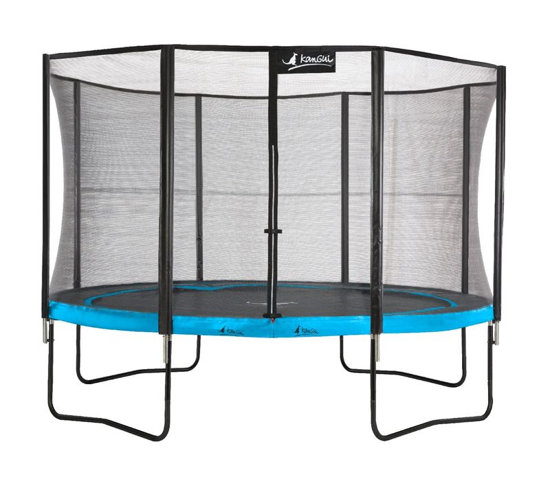 Trampoline De Jardin D.360cm + Filet De Sécurité - Punchi 360 Bleu