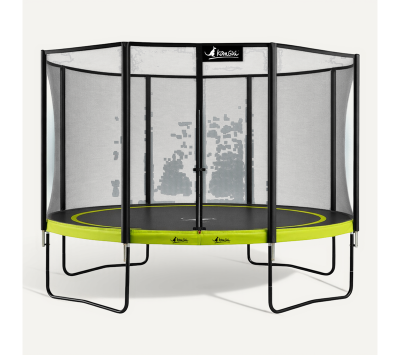 Trampoline De Jardin D. 360cm + Filet De Sécurité - Punchi 360 Vert