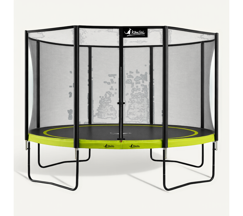 Trampoline De Jardin D. 430cm + Filet De Sécurité - Punchi 430 Vert