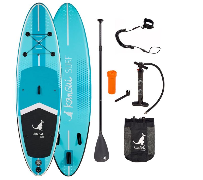 Stand Up Paddle 305cm Sup Gonflable + Pagaie + Sac à Dos + Pompe Haute Pression + Leash + Kit