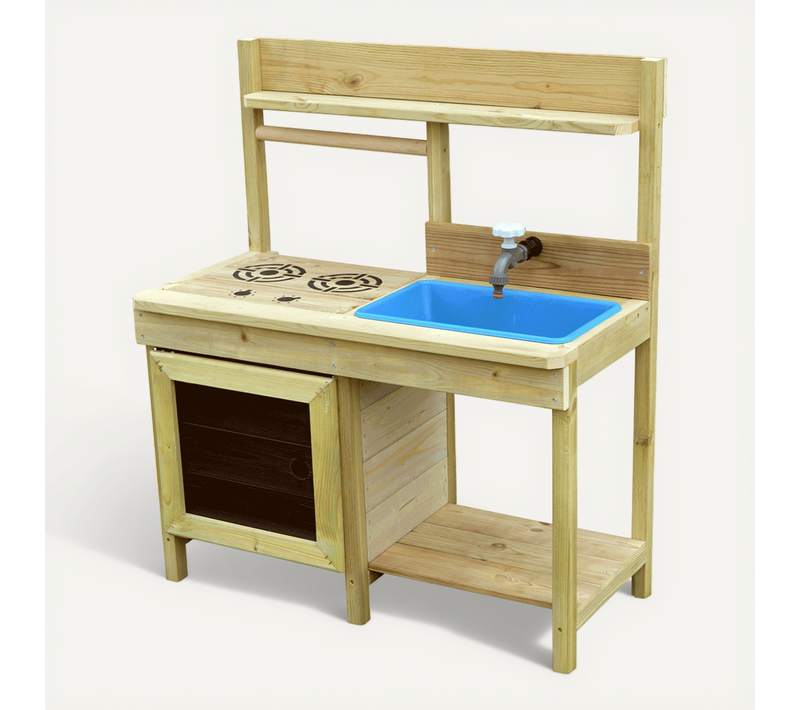 Cuisine De Jardin En Bois Pour Enfant - Intérieure Et Extérieure