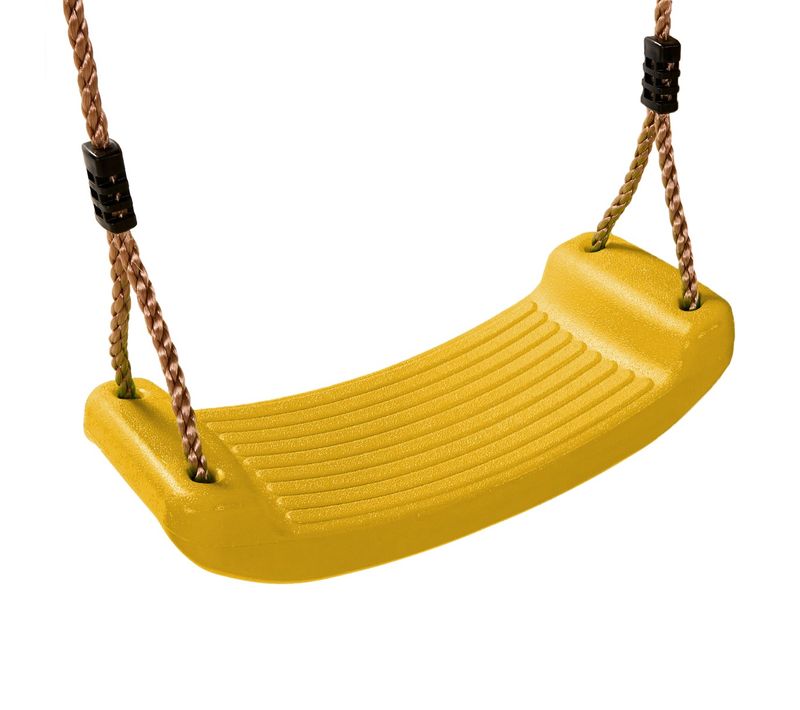 Balançoire En Plastique Pour Aire De Jeux - Jaune