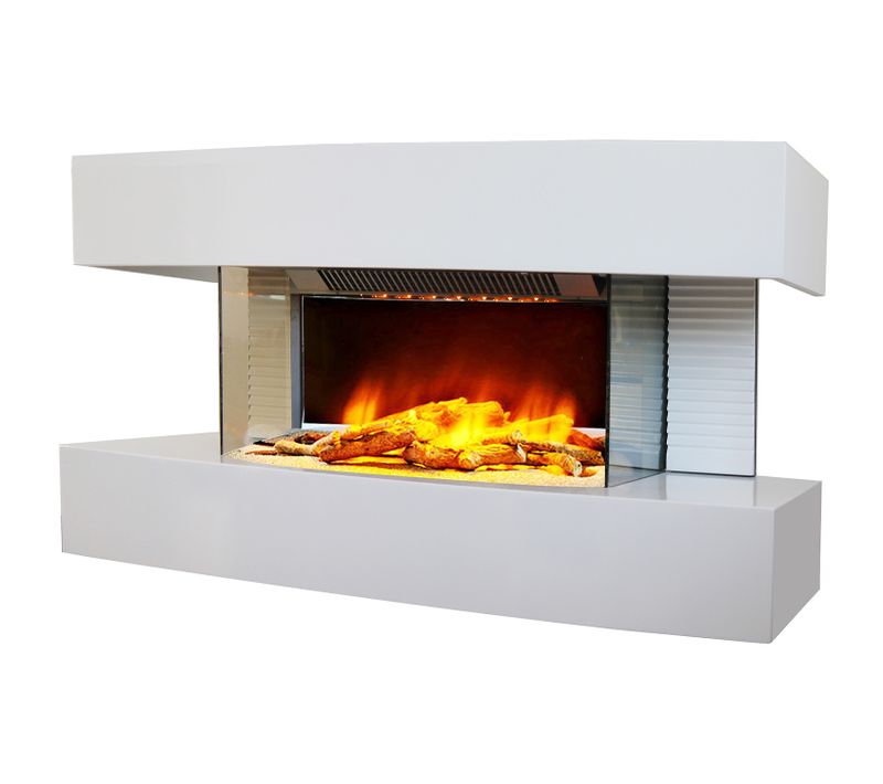 Cheminée électrique 2000w Blanc Lounge Medium Blanc