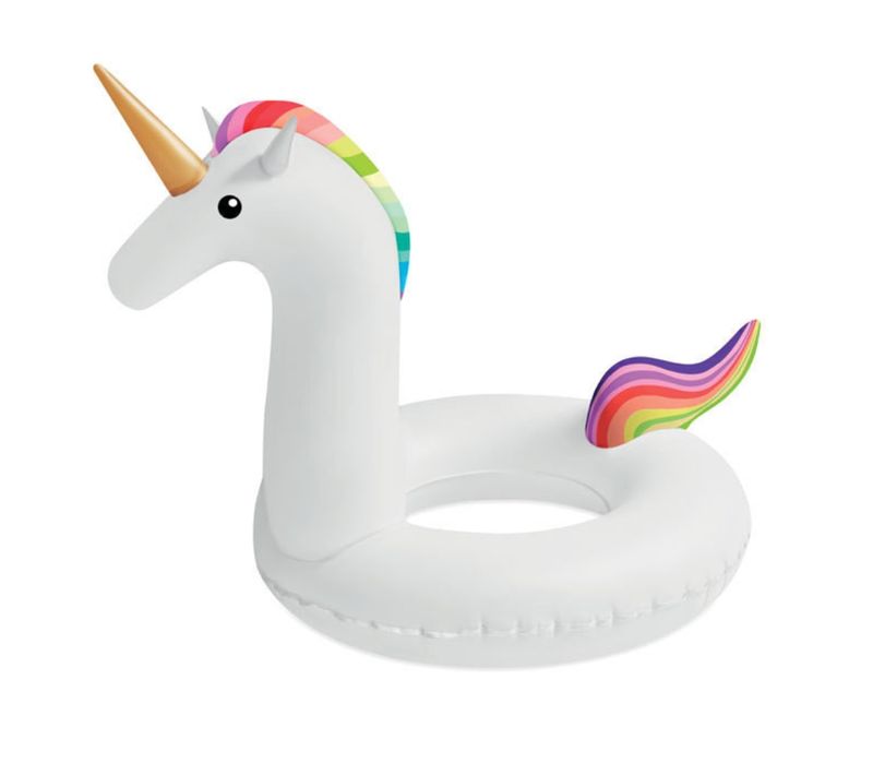 Bouée Gonflable Géante Forme Licorne 120 Cm Mulitcolore Pour Enfants Et Adultes Piscine Ou Plage
